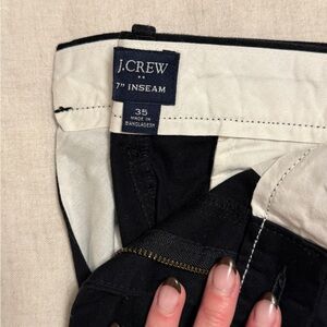 J. Crew Black and Cream Shorts